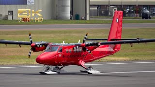 De Havilland Canada DHC6300 Twin Otter from the British Antarctic Survey VPFAZ arrival RIAT 2024 [upl. by Ika916]