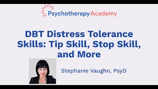 DBT Distress Tolerance Skills Tip Skill Stop Skill and More [upl. by Cullie]