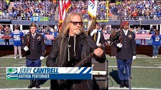 Jerry Cantrell Performs National Anthem Prior To Kickoff Of Week 8 [upl. by Sigismundo278]