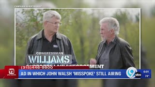 Ad in which John Walsh quotmisspokequot is still airing [upl. by Cayser]