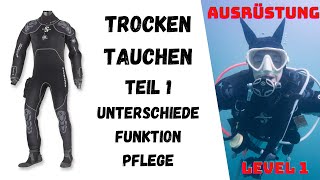 Trocken und Tauchen Der Trockentauchanzug oder Drysuit [upl. by Branca]