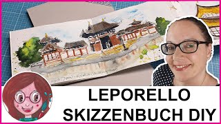 Leporello Skizzenbuch selber machen  2020 [upl. by Anelam]