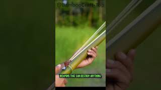 Easy and simple hand made bamboo slingshots🔥 bamboo craft creation viralshorts ytshorts 💯✔ [upl. by Ssecnirp]