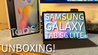 Samsung Galaxy Tab S6 lite Tablet Unboxing [upl. by Euqinim]