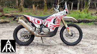 Kove 450 Rally Review UK  A Rally Bike For The Masses [upl. by Loveridge206]