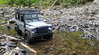 RC Car  D90 Defender MN99s Slippery River Adventure 1 [upl. by Ordnael]