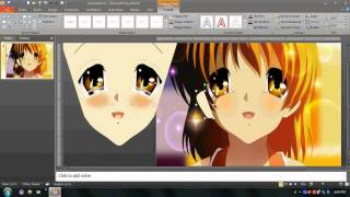 Drawing Nagisa Furukawa in Powerpoint [upl. by Irrehs948]