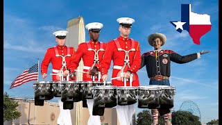 A Day with the USMC Drum Corps  Texas State Fair  EMC Vlog [upl. by Bald]