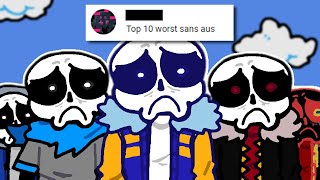 TOP 10 WORST SANS AUS [upl. by Nisse370]