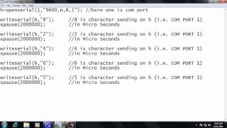 Accessing Serial Port in Scilab [upl. by Puklich]