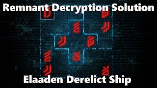 Mass Effect Andromeda Elaaden Derelict Ship Decryption Puzzle Solution [upl. by Knowland]