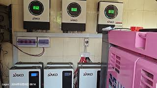 SAKO 33KVA50KWH Hybrid Solar Inverter Installation in Nigeria [upl. by Algar]