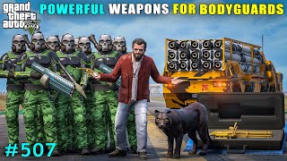 Michael Gifts Powerful Weapons To Bodyguards  Gta V Gameplay [upl. by Royden]