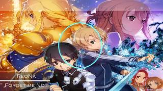 Lyricsromaji Sword Art Online Alicization Ending Full 『ReoNa  forgetmenot』 [upl. by Nollek]