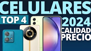 TOP 4 MEJORES CELULARES 2024 GAMA MEDIAALTA CALIDAD PRECIO 🔥 [upl. by Eybba]