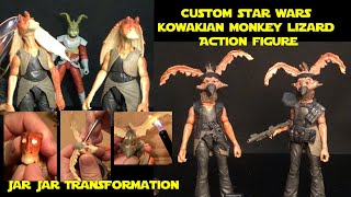 Custom Kowakian MonkeyLizard Star Wars Black Series Action Figure Salacious Rum Crumb inspired [upl. by Lukas]