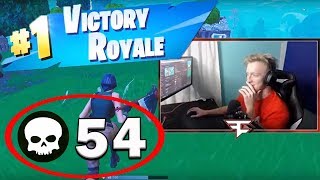 54 KILLS in Fortnite Squads NEW WORLD RECORD [upl. by Ahsikat221]