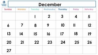 Learn How To Read the December 2020 Calendar  KickstartReadingcom [upl. by Marina]