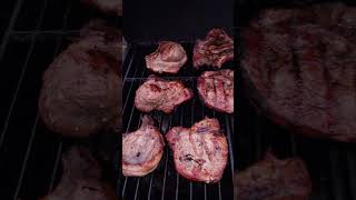 Grilling Pork Chops on the Charcoal Grill shorts [upl. by Orban254]