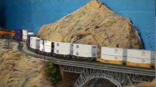 N Scale layout with lot of action [upl. by Chasse30]