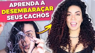 COMO DESEMBARAÇAR O CABELO CACHEADO  5 DICAS [upl. by Hyland]