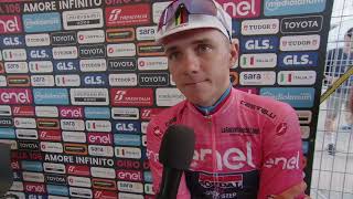 Remco Evenepoel  Interview at the finish  Stage 2  Giro dItalia 2023 [upl. by Leamaj591]