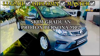 PROTON PERSONA STANDARD MC2 JET GREY SKIM GRADUAN [upl. by Nuriel565]