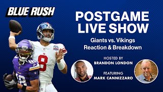 Giants vs Vikings Week 1 Postgame Live Blue Rush [upl. by Flannery]