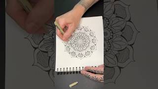 Let’s create a zendala Today I will create the mandala art tomorrow I’ll add color Enjoy ✌️ [upl. by Alphonse]