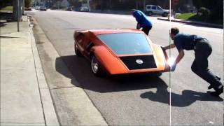 Lancia Stratos HF Zero Firing the engine up and moving into the museum [upl. by Feigin]