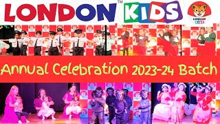 LONDON KIDS Annual Day celebration for 202324 batch Near Shapoorji Petrol Bunk [upl. by Acima]