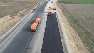 Imagini de pe Autostrada A7 Buzău Focșani tronsonul 4 Mândrești Munteni – Focșani 109 kmDRDP Bz [upl. by Imugem]