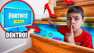 CONSTRUÍ UMA SALA SECRETA GAMER PRO MEU IRMÃOZINHO [upl. by Anirol]