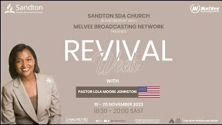 SandtonSDA Church Revival Week Day 2  20 November 2023 [upl. by Elocal979]