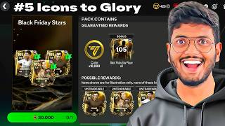 I Opened 105 OVR Guaranteed Pack from Black Friday  Icons to Glory Ep 5 [upl. by Osanna]