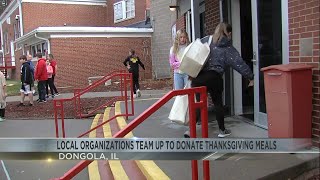 Dongola School receives Thanksgiving meal donation for families [upl. by Giorgio5]