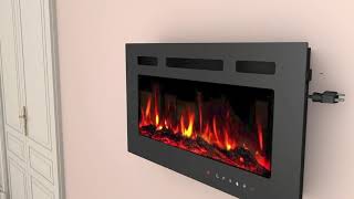 Electric Fireplace Install Video For 30405060 THIN [upl. by Narret405]