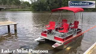 Laker 610 Mini Pontoon Boat [upl. by Towill148]