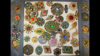 Czechoslovakian Austrian and German vintageantique jewelry show vintagejewellery vintage [upl. by Hadias]