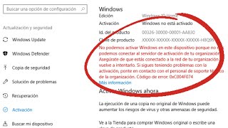 SOLUCIÓN No podemos activar Windows en este dispositivo en Windows 10 [upl. by Gamaliel]