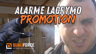 PROMO alarme sans fil avec GAZ LACRYMO pour 15€ par mois Qualiforce [upl. by Narok]