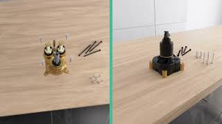 How to install the hansgrohe iBox universal 2 adapter plate [upl. by Enilrek]