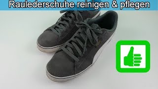 Wildlederschuhe  Raulederschuhe reinigen und pflegen  Rauleder Wildleder putzen – Anleitung [upl. by Einittirb]