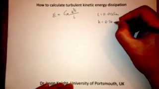 How to calculate turbulent kinetic energy dissipation [upl. by Ross]