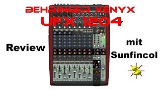 Behringer Xenyx UFX1204 Review Xenyx UFX 1204 Mischpult german [upl. by Ahsilrae]