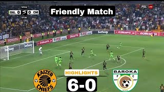 HUGE WINNING ▪︎ Kaizer Chiefs vs Baroka FC 60 Club Friendly Match  Dortey HATTRICK [upl. by Katharine]