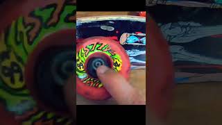 RUEDAS de LONGBOARD en una TABLA de SKATE skatelong [upl. by Anaerb]