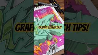 Graffiti sketch tips howtodraw sketchbook drawingtutorial graffiti [upl. by Barr]