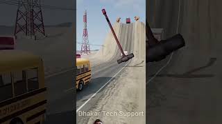 tiri gadi Tut Gai Meribca gaeautomobile crane excavator funny beamngdrive viralvideo shorts [upl. by Nakhsa451]