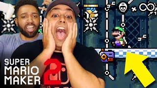 THIS LEVEL WAS SO HARD I NEEDED HELP SUPER MARIO MAKER 2 22 [upl. by Nanete436]